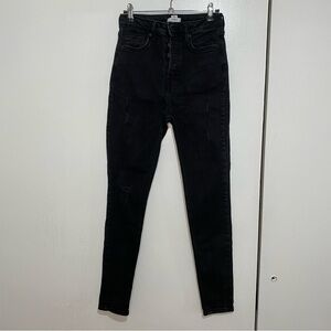 Women's Black High-Waisted Jeans